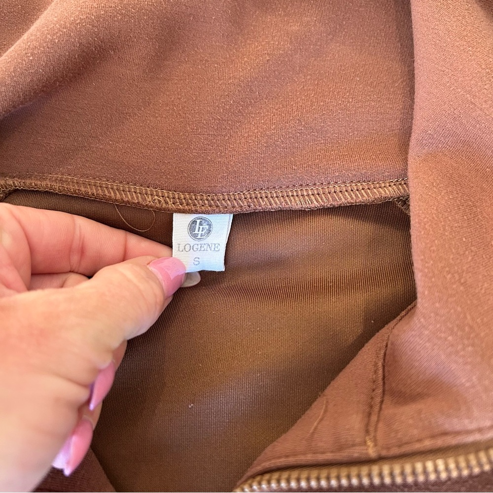 Women's Brown Jumpsuit Set - Picture 9 of 11